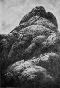 The Nose, Mount Arrowsmith, 8x12 inches drypoint with watercolour tint edition of 20 80.00