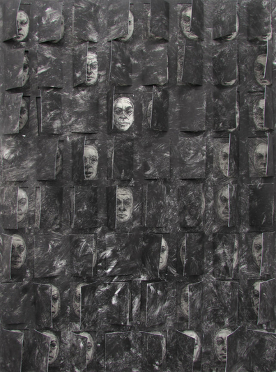 Psychopanopticon, monoprint, drypoint, 24x32 inches, one-of-one