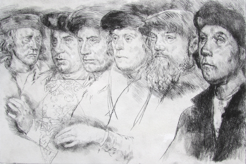 Untitled, drypoint, 8x12 inches, artist proof