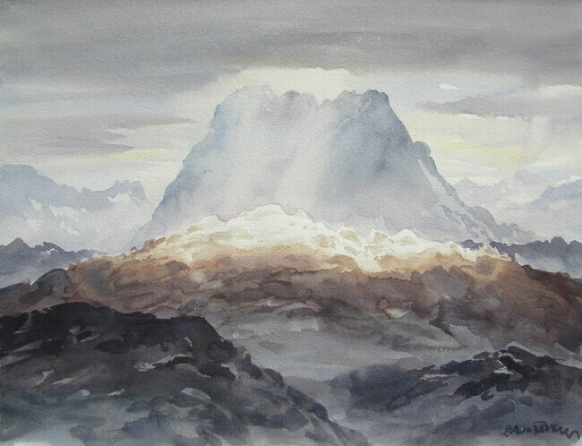 Mount Harmston, 11x15 inches, 250.00 unframed.