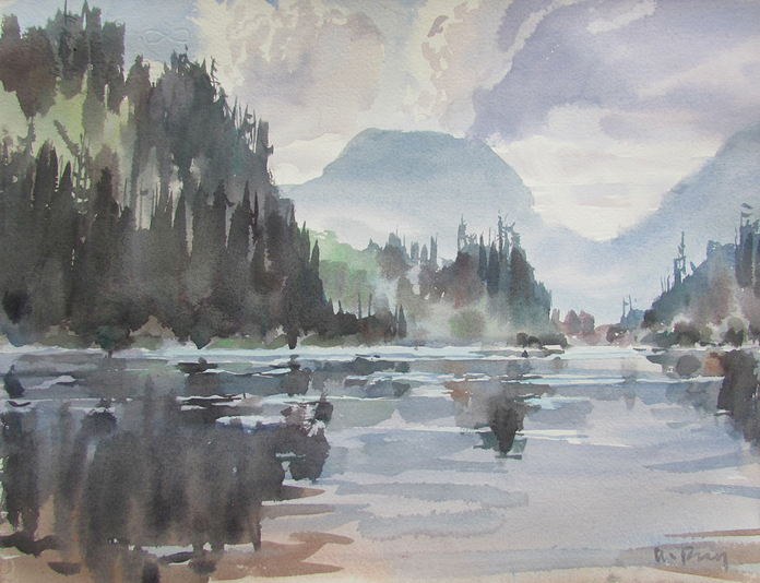 Lunchtime Lake Beaufort Range 250.00 unframed