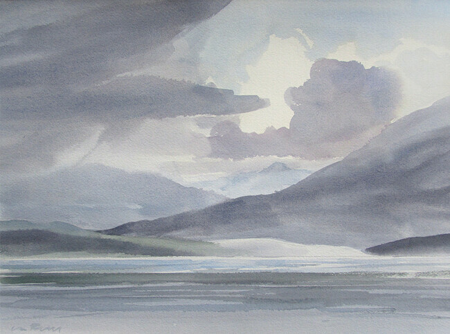 Clouds Above And Beyond The Mainland 250.00 unframed