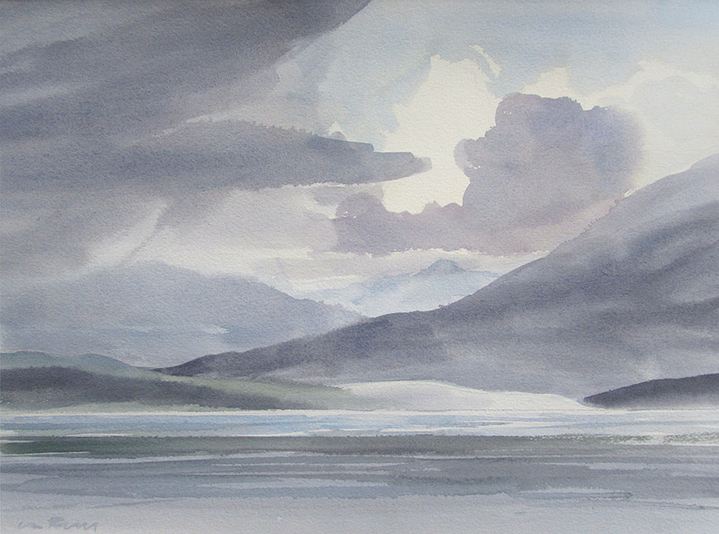 Clouds Above And Beyond The Mainland 250.00 unframed
