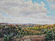 Clouds Over Long Sault Ontario, 12x16 inches 250.00 unframed