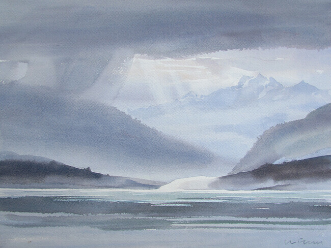 Weather Over Mainland, 11x15 inches, 250.00 unframed.