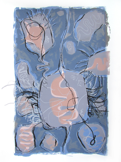 untitled silkscreen edition of 5, 18"x12"